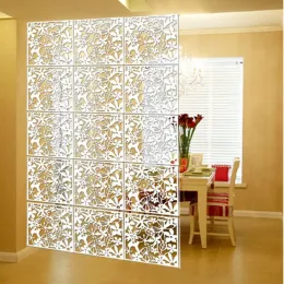 Dividers Hanging Wall Panel for Room Divider, Folding Screen, Folding Screen, Foldable Shield, Hollow Flower, Fashion Window, 40cm * 40cm