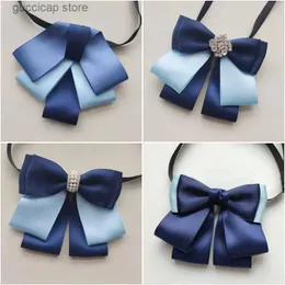 Bow Ties Bank bow tie bow scarf Female professional staff teller decorated bow shirt Work blue bow tie bow scarf bow tie Y240329