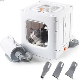 Asciugacapelli Asciugacapelli per animali domestici Ventilatore per toelettatura Scatola pieghevole per asciugacapelli separata per gatti Capacità 62 litri per gatti e cani di piccola taglia Ventilatore per asciugatura rapida degli animali domestici 240329