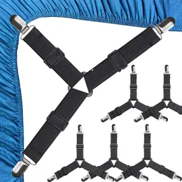 Yatak takımları 8 adet yatak tabakası kayışları kolayca takılabilir klipsler donatılmış çarşaf deyin