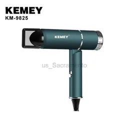 Hair Dryers KEMEI foldable Hair Dryer KM-9825 Professional Styling Salon Light Green Electric Hair Dryer Secador De Cabelo Profissional 240329