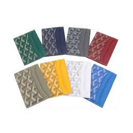 Nytt PU -läder horisontellt företagskredit -ID -korthållare Personlig kornbytesväska för man kvinnans bärbara plånboksklipp