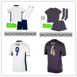 2024 Kids Kane Soccer Jersey Bellingham Sterling Rashford Grealish Foden Saka 23 24 Anglia koszula piłkarska