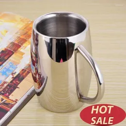 Kupalar Bira Kupa Çift Duvar Paslanmaz Çelik Tumbler Yalıtımlı Kahve Çay Bardağı İçecek Yazıları Tasse Caneca Criativa Cerveja 300 ml 430