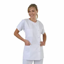 Yeni Varış Sonbahar Kış Doctor Coat Sweater Tasarımı Beyaz Laboratuvar Katlı Tıbbi Üniformalar Her iki cinsiyet için çift Z5JR#