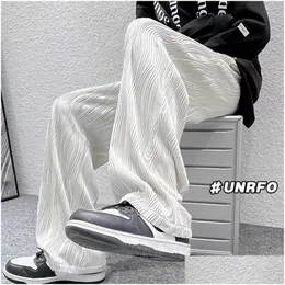 Calças masculinas Mens Branco Hip Hop Cintura Alta Conjuntos Casuais Japonês Street Wear Tracksuit Homem Jogger Ginásio M-3Xl Calças Calcamens Drop Deli Dhucc