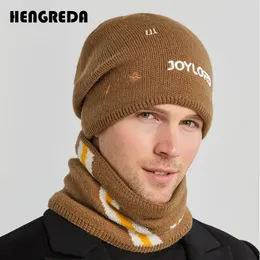 Männer Winter Hut Schal Set Sturmhaube Mützen Motorhaube Weiche Wolle Gestrickte Casual Ski Hals Wärmer Dicke Fleece Gefüttert Kappe für Weibliche Junge 240311