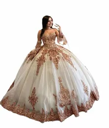 Angelsbridep Sweetheart Quinceanera Dres na 15 imprezowych Fi Odłączane rękawy Aplikacja Formalne urodziny Princik -suknie n8m9#