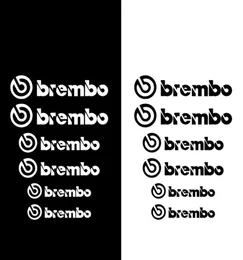 6 datorer Bilbromsokm Badge -klistermärke för Brembo Reflekterande bokstäver Fordonsdekalvärmebeständig täckbil klistermärke7242661