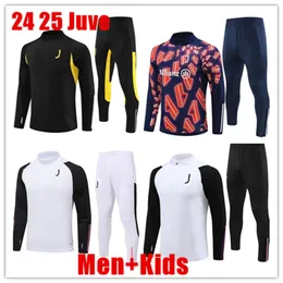 24 25 New Juve Tracksuits soccer team training suits 23 24 men and kids Juventus football jerseys jacket jogging kits survetement foot chandal tuta da calcio