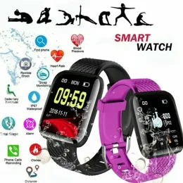 Новые умные часы для мужчин 116plus, водонепроницаемые умные часы для женщин и женщин, монитор сердечного ритма, фитнес-трекер, спорт для Android, Ios