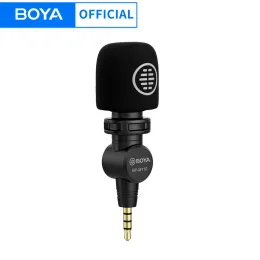 Microfones BOYA BYM110 Microfone condensador Plug and Play Mic com condensador omnidirecional para smartphones Android, PC, Lapto