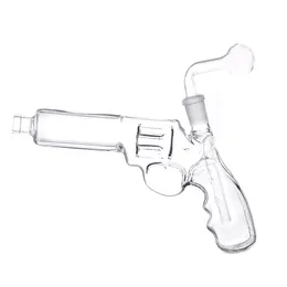 Peça muito original de vidro pistola de vidro queimador de óleo bong 10 polegadas 14mm comum coletor de cinzas narguilé bubber tubos de água para fumar com pote de óleo downstem