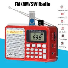 Connectors Portable Full Band Radio Digital FM/AM/SW приемник MP3 -плеер с поддержкой светодиодной дисплея USB USB