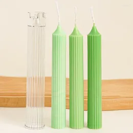 Vazolar dişli zirve silindirik çubuk mum kalıp diy pinstripe yapım malzemeleri akrilik pc plastik kit ev dekor