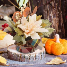 Fiori decorativi Festa della raccolta Halloween Puntelli autunnali Ornamento simulato Centrotavola in plastica artificiale autunnale