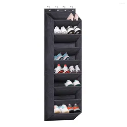 Storage Bottles Over The Door Shoe Organizer For Closet With LargeDeep Pockets Narrow Rack Hanging Boot