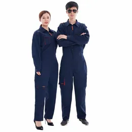 2023 Work kombinezon pracowników fabrycznych mundury robocze Working Suit Suitar Workshop mechaniczne ubrania robocze S-5xl Y5HB#
