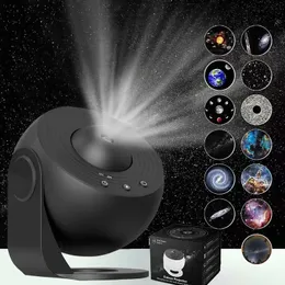 13 I 1 STARRY LED Night Light Galaxy Projector Starry Sky Projector 360 ° Rotera planetarium nattlampa för rum Dekorativa barn barn gåva