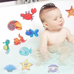 Bath Mats Sea Creature Non Slip Stickers Non-Slip BathTub Animal For Kids Ocean Waterproof