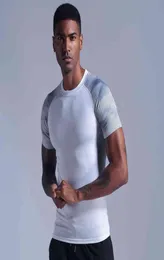 New Comprsion Men039s Slim Magliette Palestra Fitns Sollevamento Pesi T Shirt Uomo Estate Casual Jogger Allenamento Top Abbigliamento12361721923603