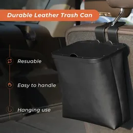 Car Trash Can Bin Organizer Garbage Cars Storage Pockets For Trash Can Closeable Waterproof outer skin Portable Car Accessories