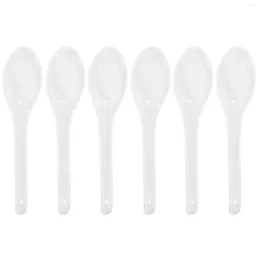 Spoons 6 Pcs Spoon Oats Soup Dumpling Knife And Fork Japanese Melamine Ramen Asian