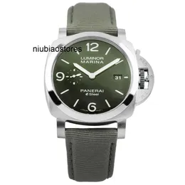 Роскошные механические часы Новые и Pam01356 44 мм серии Водонепроницаемые наручные часы с зеленым циферблатом Дизайнерский модный бренд из нержавеющей стали