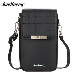 أكياس الكتف Baellerry Bag for Women Yellow Messenger Female Ladies Wallet Phone Pocket Girl Girl Drop