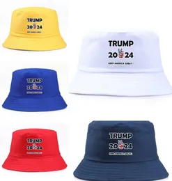 2024 Trump US-Präsidentschaftswahlkappe Männer Frauen Bucket Cap Keep America Great Hat Präsident Trump Letters Fisherman Hat Cap Viso1030996