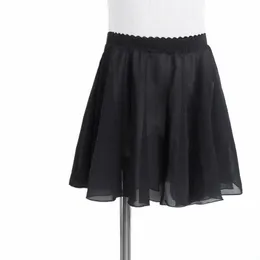 Balletto Tutu Gonna Ragazze Profial Dance Dr Rosa Viola Nero Bianco Balletto Chiff Gonna Bambini Costume da ballo 45Id #