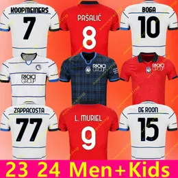 2023 2024 Atalanta Mens Futebol Jerseys PALOMINO LOOKMAN EL BILAL KOOPMEINERS PASALIC DE ROON BAKKER DE KETELAERE Home Away 3ª Edições Especiais Camisas de Futebol