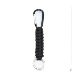 Utomhus Gadgets 200PSC KeyChain Ring Cam Carabiner Paracord Cord Rope Survival Kit Emergency Bottle Opener Tools Drop Delivery Sports Otyqv