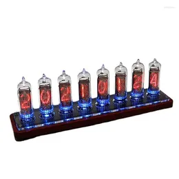 Tischuhren Nixie Tube Clock DIY Kit In14 Digitaluhr Massivholz Retro Elektronische Desktop Digitalisierung Heimdekoration Geschenkidee