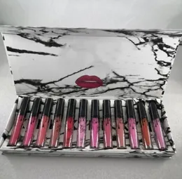 W magazynie Maquillage Velvet Liquid Lip Kollection 12pcsset Makeup Makeup Zestaw Matte Lip Gloss 9131383