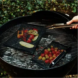 new 2024 Non-Stick Grilling Mesh Bag Reusable BBQ Net Bake Bag High Temperature Resistant Barbecue Bag For Electric Gas Charcoal Grill