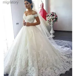 Urban Sexy Dresses 2024 Luxury Lace Boat Neck Ball Gown Wedding Sweetheart Sheer Back Princess Illusion Applique Bridal Bowns Casamento YQ240329