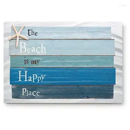 Carpets Funny Doormats For Entrance Way Indoor Front Door Welcome Rugs Starfish The Beach Is My Happy Place Printed Non-Slip Bath Mat Ki