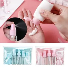 Storage Bottles Plastic Travel Kit Portable Leakproof Refillable Cosmetic Containers Clear Sub Bottle Toiletry Set