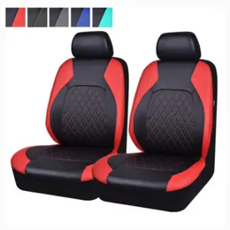 2024 Universal Car Seat Cover Set PU Leather Full omgiven kudde Protector Pad Anti-Scratch Fit Sedan SUV Pick-up Sits Cushion