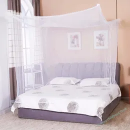 1pcs moustiquaire canopy White Four Corner Post Post Student Canopy Bed Mosquito Net Netting Queen King Twin Size 240315