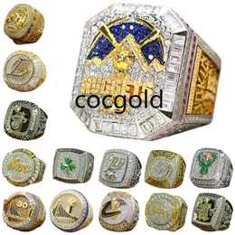 Luxury World Basketball Championship Ring Designer 14K Gold Nuggets Jokic Champions Rings for Mens Womens Star Diamond Sport smycken