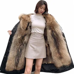 LG分離可能なラクコの毛皮の膀胱肥厚Imitati Fur Coat女性の大きなヤードk3pk＃を克服するために送られた新しい冬の特別な冬