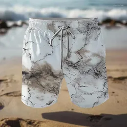 Herren-Shorts, Sommermode, 3D-gedruckt, schnelltrocknend, mit Schnürung, mit Taschen, lässig, locker, für Reisen, Strand, für Männer, im Freien, täglich