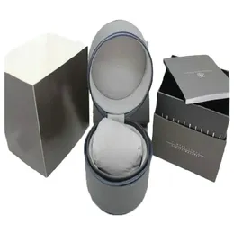 sell Top quality New Luxury round leather Boxes Tag he-uer gray Gift Box Men's Watch Boxes