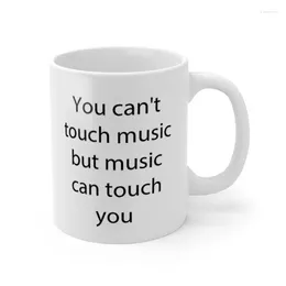 Mugs Music kan röra dig Mugg Ceramic Cup -gåvor 11oz