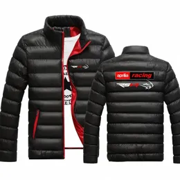 アプリリアレーシングRSV4 2022メンズ新しい印刷冬の厚いfi zipジャケット