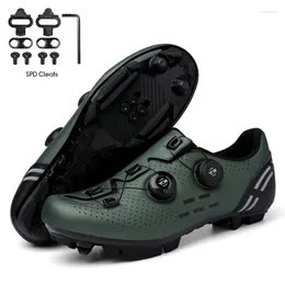 Sapatos de ciclismo 2024 MTB Speed Sneakers Botas de estrada plana masculina Botas de bicicleta de montanha Pedals SPD