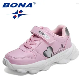 Scarpe casual BONA 2024 Designer Classici Scarpe da ginnastica leggere per bambini Moda Ragazzo Ragazza Calzature da passeggio da jogging alla moda