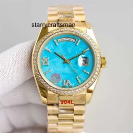 Luxury Watch RLX Clean 36mm Top Watch Automatiska mekaniska damer armbandsur Vattentät design Sapphire rostfritt stålband armbandsur